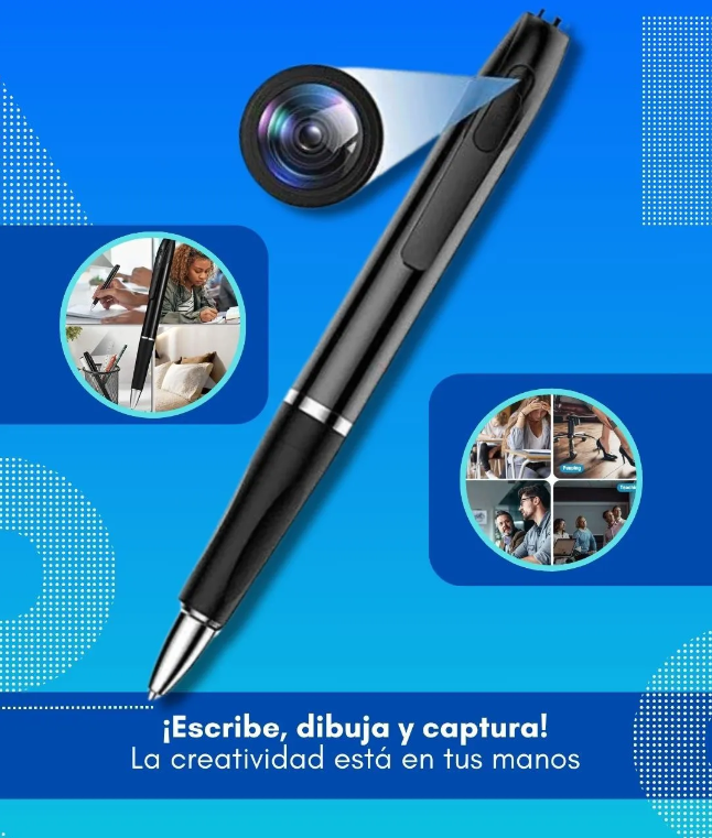 Bolígrafos Espías: Escribe, Captura y Graba